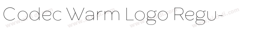 Codec Warm Logo Regu字体转换